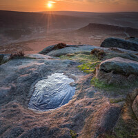Buy canvas prints of Higger Tor Sunrise by Paul Andrews
