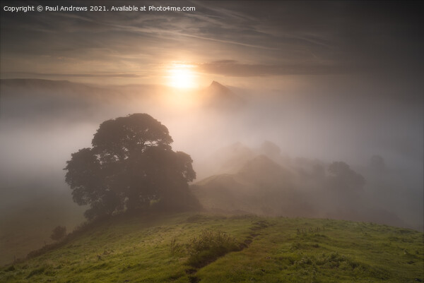 Chrome Hill Sunrise Picture Board by Paul Andrews