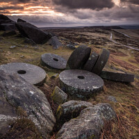 Buy canvas prints of Stanage Edge Millstones by Paul Andrews