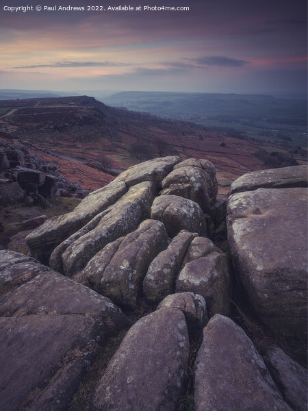 Curbar Edge Picture Board by Paul Andrews