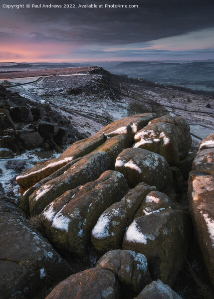 Curbar Edge Picture Board by Paul Andrews