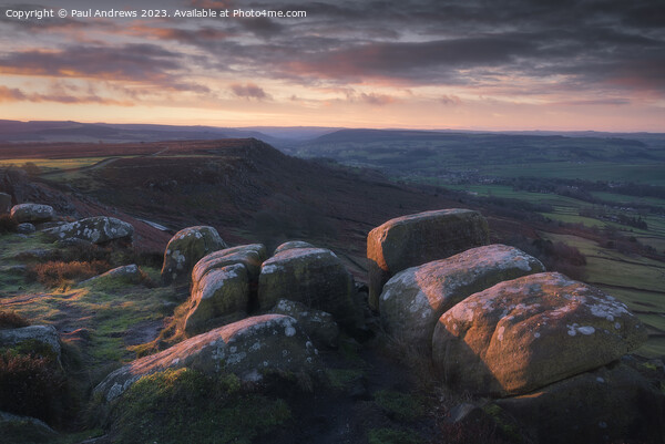 Curbar Edge Picture Board by Paul Andrews