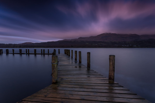Brantwood Jetty Coniston Picture Board by Paul Andrews