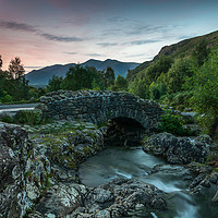 Buy canvas prints of Ashness bridge Sunset 2 by Paul Andrews