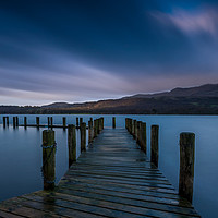 Buy canvas prints of Brantwood Blue Dawn. by Paul Andrews