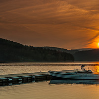 Buy canvas prints of Ladybower Fishing Boat by Paul Andrews