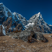Buy canvas prints of Taboche and Cholatse by Paul Andrews