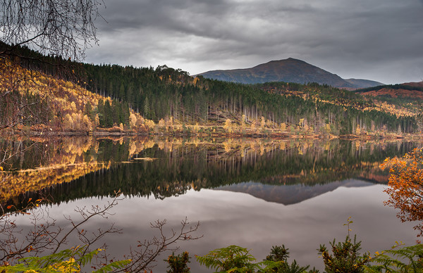 Loch Garry Reflections 2 Picture Board by Paul Andrews