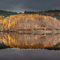 Buy canvas prints of Loch Garry (Autumn Gold) by Paul Andrews