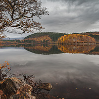 Buy canvas prints of Autumn Gold at Loch Garry by Paul Andrews