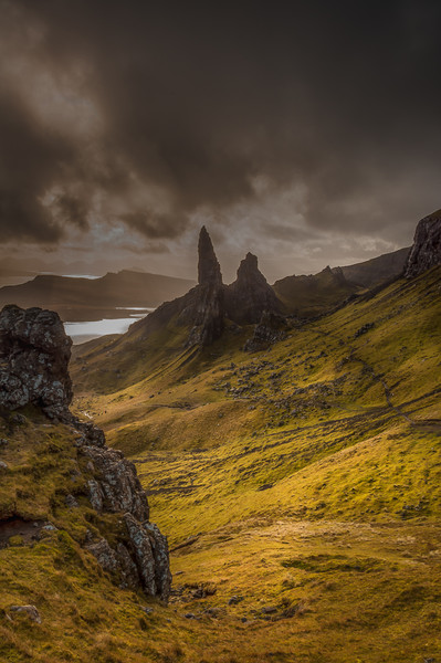The Old Man of Storr 3 Picture Board by Paul Andrews