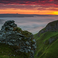 Buy canvas prints of Winnats Pass Inversion by Paul Andrews