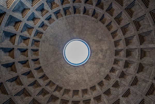 The Pantheon Dome (Rome) Picture Board by Paul Andrews