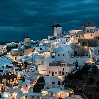 Buy canvas prints of Blue Oia by Paul Andrews