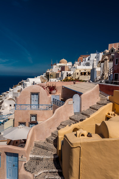 Oia Santorini Picture Board by Paul Andrews