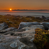 Buy canvas prints of Barrow Stones Sunset by Paul Andrews