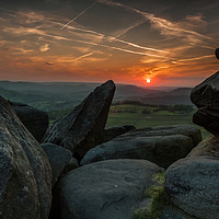 Buy canvas prints of Hope Valley Sunset by Paul Andrews