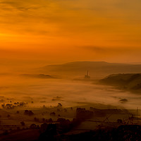 Buy canvas prints of Hope Valley Sunrise by Paul Andrews