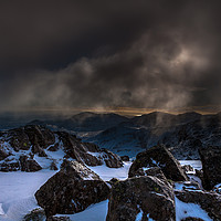 Buy canvas prints of Bowfell to Coniston by Paul Andrews
