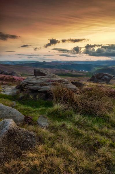 Stanage Edge Picture Board by Paul Andrews