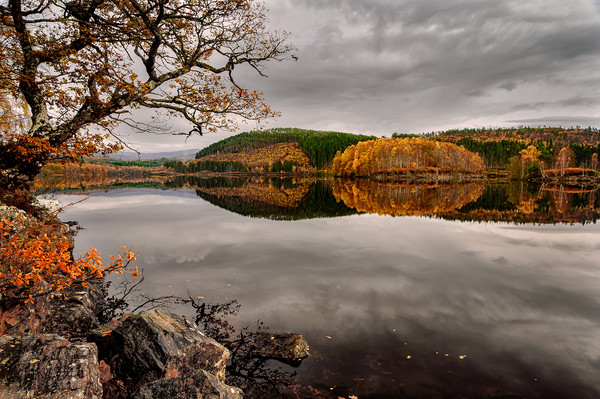 Loch Garry 'Reflections' Picture Board by Paul Andrews