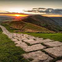 Buy canvas prints of Mam Tor to Rushup Edge by Paul Andrews