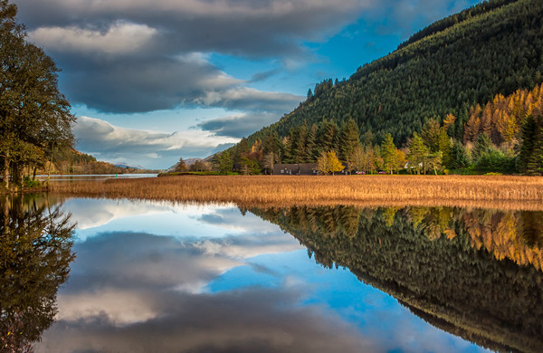 Loch Oich Reflections Picture Board by Paul Andrews