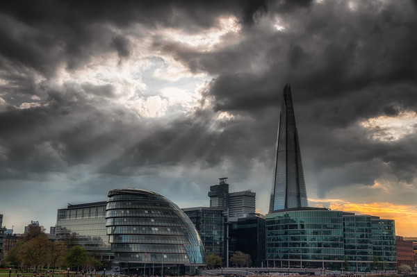 The Shard and City Hall Picture Board by Paul Andrews