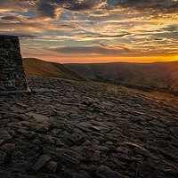 Buy canvas prints of Mam Tor Sunset #2 by Paul Andrews