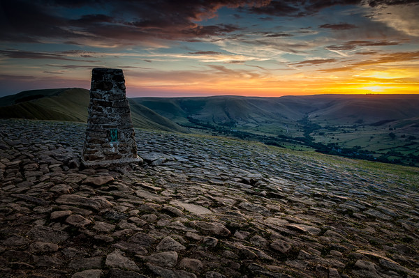 Mam Tor Sunset #3 Picture Board by Paul Andrews