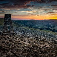 Buy canvas prints of Mam Tor Sunset #3 by Paul Andrews