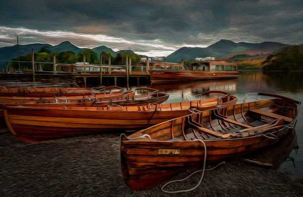 Derwent Boats Picture Board by Paul Andrews
