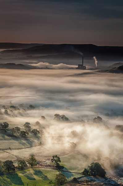 Hope Valley Inversion Picture Board by Paul Andrews