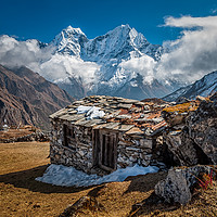 Buy canvas prints of Himalayan Mountain Hut by Paul Andrews