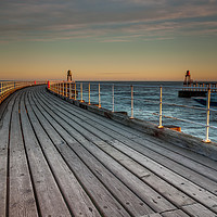Buy canvas prints of Whitby Pier by Paul Andrews