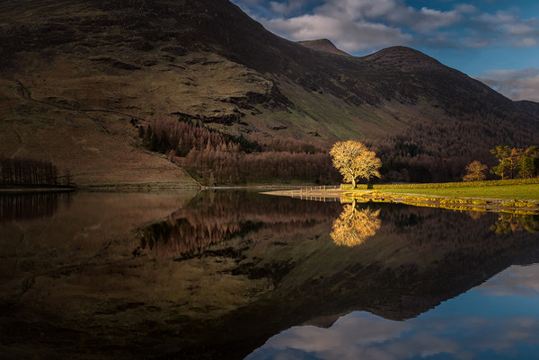 Buttermere Sentinel Picture Board by Paul Andrews