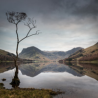Buy canvas prints of Buttermere Reflections by Paul Andrews