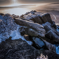 Buy canvas prints of Higger Tor Winters Morn by Paul Andrews