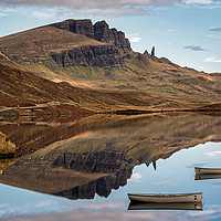 Buy canvas prints of Loch Fada Reflections by Paul Andrews