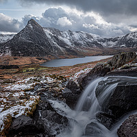 Buy canvas prints of Tryfan and the Glyderau by Paul Andrews