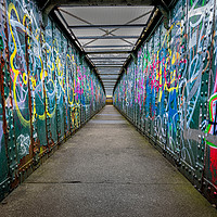 Buy canvas prints of Graffiti Bridge by Paul Andrews
