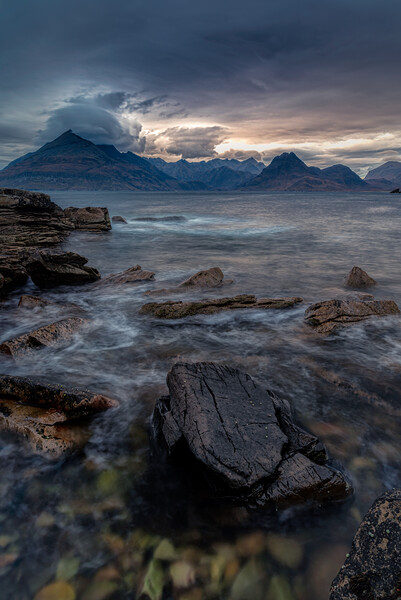 Cuillin Storm Picture Board by Paul Andrews