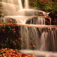 Buy canvas prints of Lumsdale Falls by John Gent
