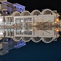 Buy canvas prints of Pool Reflection by John Gent