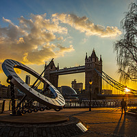 Buy canvas prints of Tower Bridge Sunset by safeer qamar