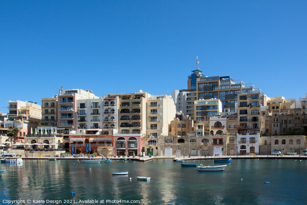 St. Julian's, Spinola Bay, Malta Picture Board by Kasia Design