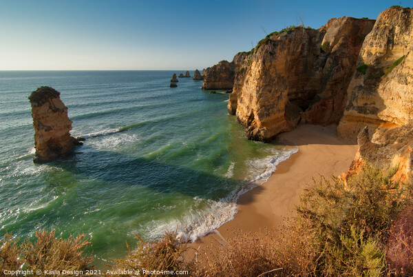 Picturesque Praia de Dona Ana, Algarve, Portugal Picture Board by Kasia Design