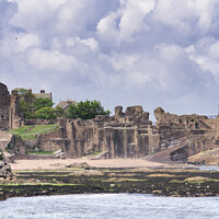 Buy canvas prints of St Andrews Castle Ruins by Kasia Design