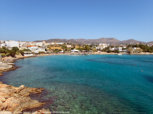 Ammoudi Beach, Agios Nikolaos, Crete, Greece Picture Board by Kasia Design