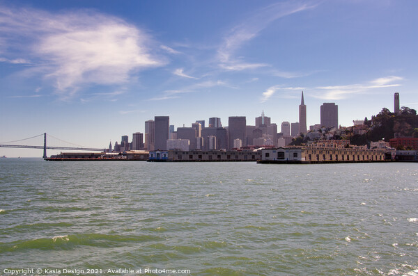 San Francisco from the Bay Picture Board by Kasia Design